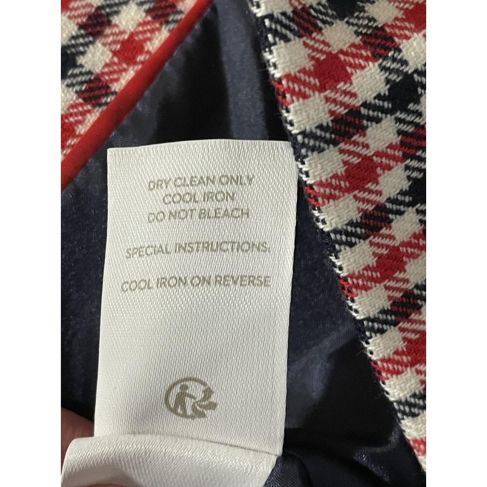 Boden Bramley Blazer Womens 14 US Multicolor Check Collared Lined Pockets Preppy - Picture 7 of 11